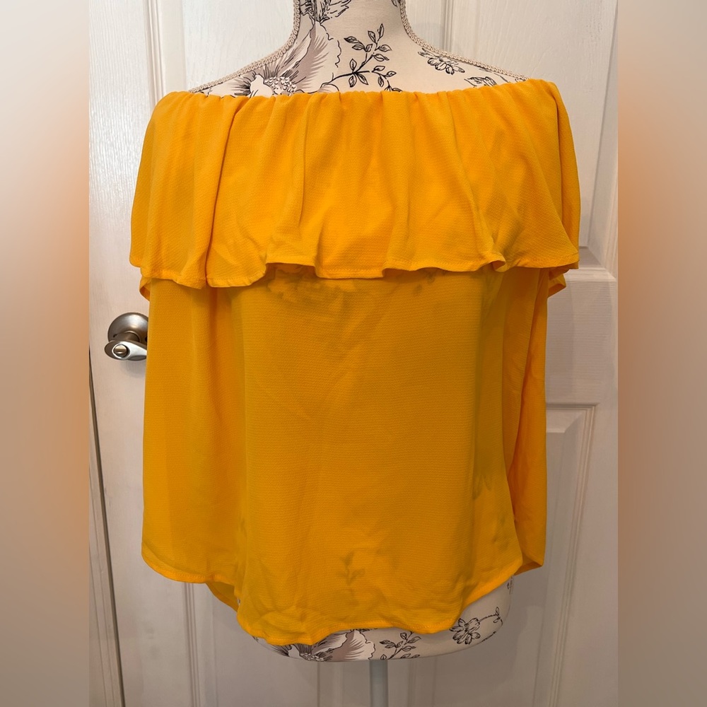 Womens Ruffles Blouse Chiffon Strapless Tiered Tube Tops